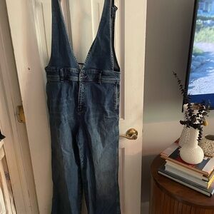 Free People Men's Classic Blue Denim Overalls